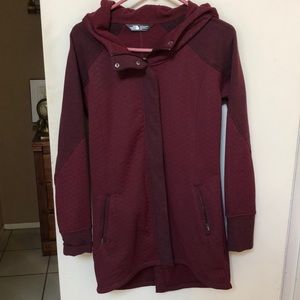 Burgundy North Face Zip-Up
